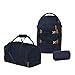 Produktbild satch Pack Schulrucksack Set 3tlg. mit Sporttasche und Schlamperbox (Nordic Blue Skandi Ed.)