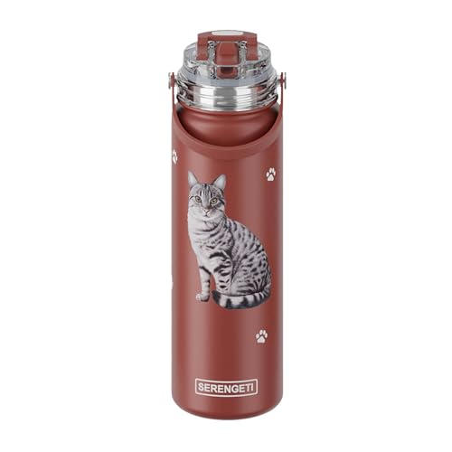 Silver Tabby 24 oz Water Bottle
