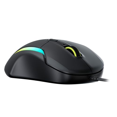 Kone II: Mouse da gaming RGB cablato ed ergonomico, Sensore ottico da 26K DPI, ciclo di vita degli switch ottici di 100 milioni di clic, 23 input personalizzabili: Nero cenere - Mouse gaming - Immagine 2