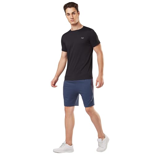 Image of berge' Men's Knits Cotton Polyester Fabric Long Shorts with Secure Zipper Pockets Casual for Men|Gym|Half Pants for Men|Mens