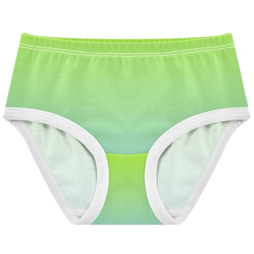 Joisal Lemon Green Light Sky Blue Gradient Cute Panties Girl Girls Underwear Toddlers Cotton Stylish Briefs Girls Undies 2t