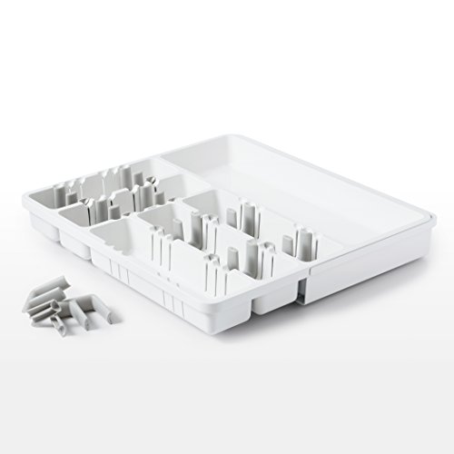 Organizador de Gaveta Extensível Plástico OXO Branco 40Cm Plástico