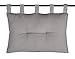 Lovely Casa Tete de lit 45 x 70 cm-Duo-Souris Gris, Coton, Standard