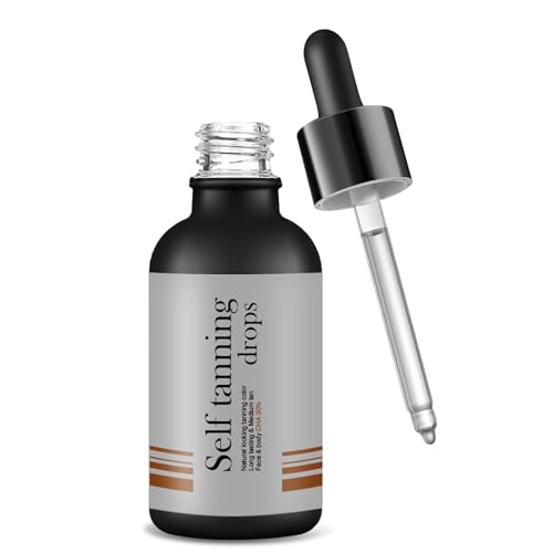 #ColaboraciónPagada<br>Gotas Autobronceadoras Aceite Facial Bronceador Bronceado Personalizado y Natural 20ml,Gris