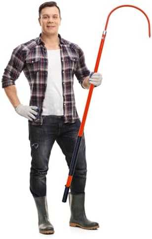 Lightweight Insulated Rescue Hook – Portable High Voltage Safety Tool, Fiberglass Life-Saving Pull Rod for Electric Vehicles & Electrical Gear, Emergency Rescue Equipment