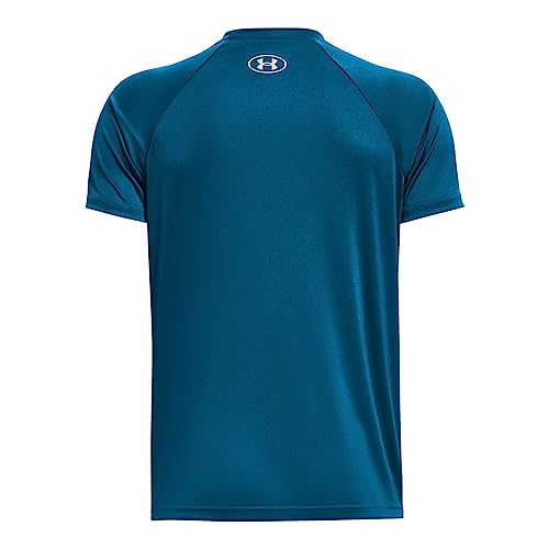 Image of Under Armour Boys' Tech Hybrid Printed Fill Short-Sleeve T-Shirt