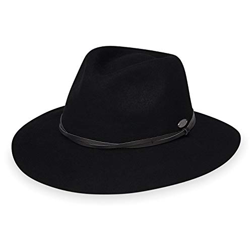 Wallaroo Hat Company – Women’s Aspen Fedora – Upf 50+ Sun Protection, Packable Design And Adjustable Sizing For Medium Crown Sizes – Trendy Sun-Smart Hat For Casual All-Season Looks (Black) #TOP18