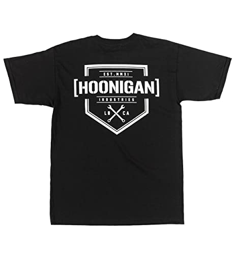 Hoonigan Braket X Short Sleeve Tee | 100% Cotton | (Black, Medium) #TOP24