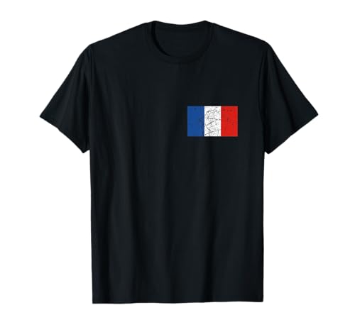 Bandera de Francia, regalos franceses, vintage, para hombres, mujeres y niños Camiseta