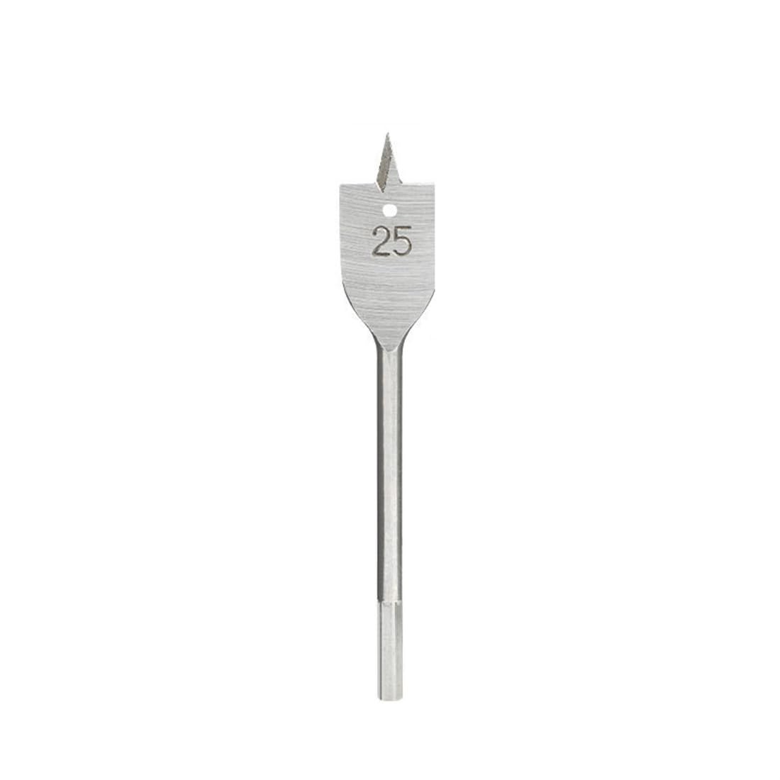 EsportsMJJ 6-40Mm Flat Spade Wood Drill Bit Hex Shank Woodworking Spade Drill Bit Hole Cutter - 25Mm