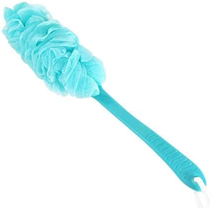 COTTON BASKET Loofah Long Handle Bath Brush | Soft Mesh Body Scrubber for Shower & Back | Exfoliating Nylon Sponge on a Stick for Men & Women | Gentle Lather & Deep Cleansing (Multicolor, Pack of 1)-image-37
