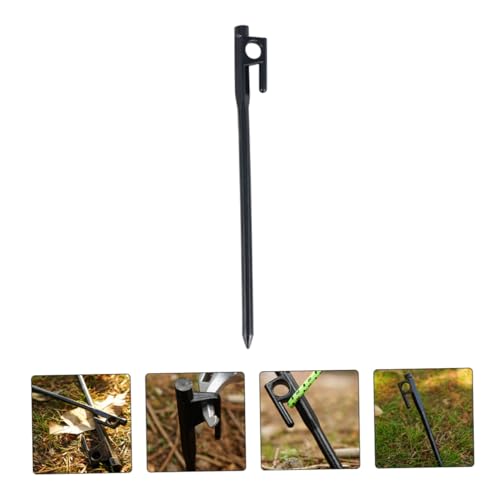 Piquetas de hierro fundido HANABASS de 4 piezas resistentes para camping y suelo duro 5