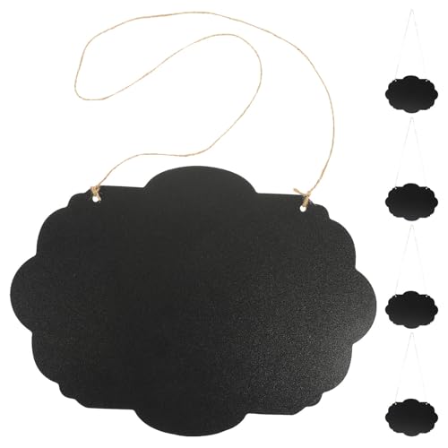 Tableaux noirs muraux lot de 5 panneaux suspendus en bois pour messages et cuisine
