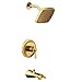 Moen UTS2913EPBG Flara M-CORE 2-Series 1-Handle Tub and Shower Trim Kit, Valve Required, Brushed Gold
