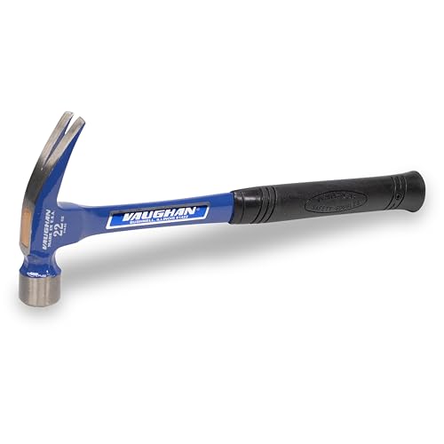 VAUGHAN Steel Eagle Curved Claw Hammer Assembled in USA Shock Block 22 oz R404ML VN10120