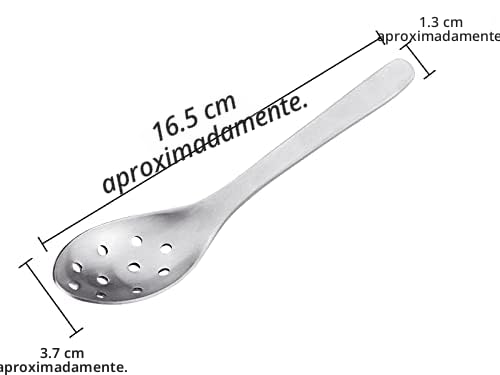 Miniatura 6 de Cuchara Para Servir Ranurada De Acero Inoxidable - 4 Piezas Para Sopa, Caviar, Ensalada - Utensilios De Cocina Para El Hogar