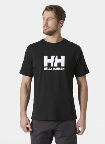 Helly Hansen Hommes T-Shirt avec Logo HH 3.0, Noir, S