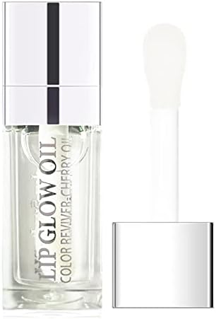 Sea-Maid Plumping Lip Oil, Hydrating Lip Gloss Tinted Lip Balm Transparent Lip Care, Big Brush Head Glitter Shine, Long Lasting Nourishing Non-sticky Fresh Texture