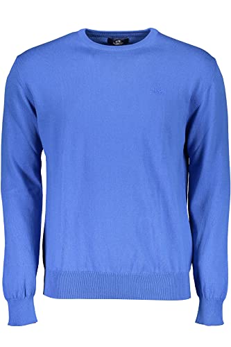 40 La Martina Maglione Blu Cotone, Blu, Small