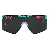 Pit Viper Gafas de sol I The Original 2.0 I de ajuste ancho, lente 100% UV, marco indestructible I Turbo ajustable para un ajuste perfecto I Bolsa de microfibra y correas de retención I lente ahumado