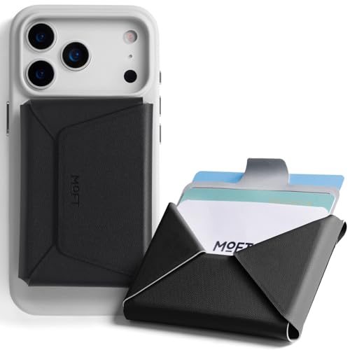 Porte-cartes 8 places MOFT portefeuille magnétique RFID ajustable Jet Black