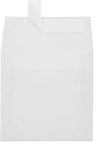 Vista 97 de LUXPaper Sobres de invitación cuadrados Despegar y prensar 8 x 8 pulgadas Natural Texto de 70 libras 50