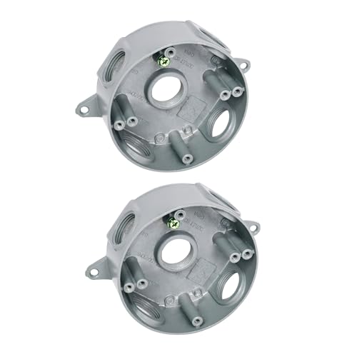 Boîte de dérivation pour luminaire rétro et installation de plafond en lot de 2