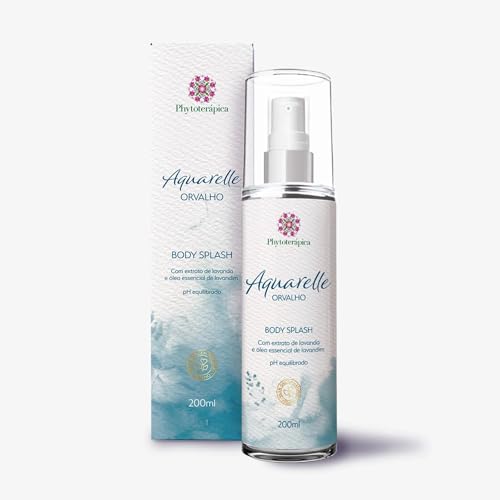 Phytoterápica Body Splash Aquarelle Orvalho 200ml – Perfume Corporal de Lavanda – Fragrância Leve e Fresca – Toque Seco