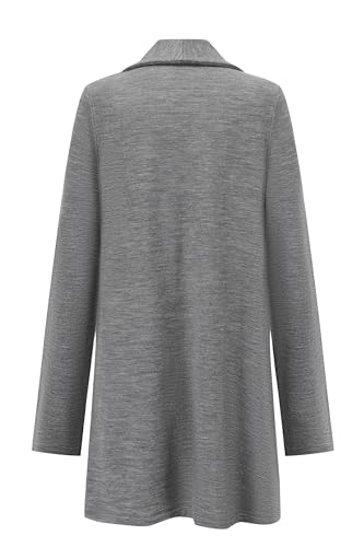 Women's Merino Wool Cardigan Open Front Long Sleeve Sweater2