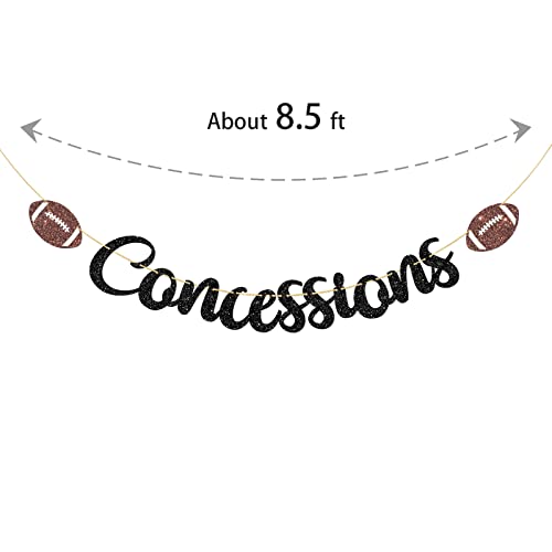 Halawawa Concessions Banner, Football Banner For Kids Men Boys Birthday Party Decoration, Sports Theme Birthday/Baby Shower Party Decor Banner, Super Football Game Day Sports Birthday Party Decor #TOP1