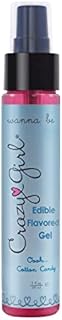 Water Based Cotton Candy Flavored Oral Edible Personal Lubricant by Crazy Girl, 2 Ounce Sex Lube for Men, Women and Couples