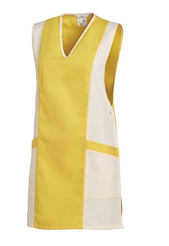 LEIBER Chasuble - mit Knopfverschluss - weiß/gelb - Größe: II (42-48)