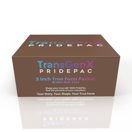 PridePac Medium Color 5 Inch FTM Packer - Realistic, Soft, Comfortable - Perfect Packer Gear for Female to Male Transgender