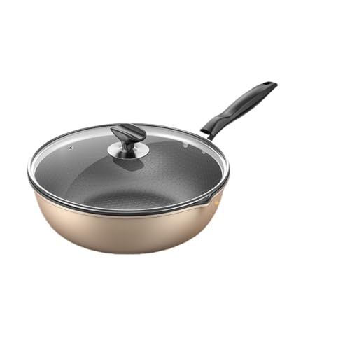 Wok antiadherente con textura hexagonal 34 cm miniatura 1