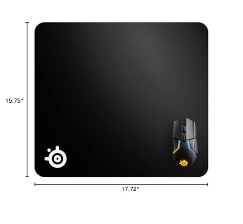 Image of SteelSeries QcK Heavy - Large - Gaming Mouse Pad - Extra Thick Non-Sip Rubber Pad - Exslusive Microfiber Surface - Peak Tracking and Stability - Optimized For Gaming Sensors