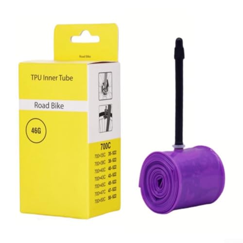 Yhenlovtt Tubo interior ultraligero para bicicleta de carretera 700C para neumáticos 28C 35C 40C 23C 25C - Tubo de bicicleta de alto rendimiento con opciones de válvula de 45 mm, 65 mm, 85 mm (23-32C
