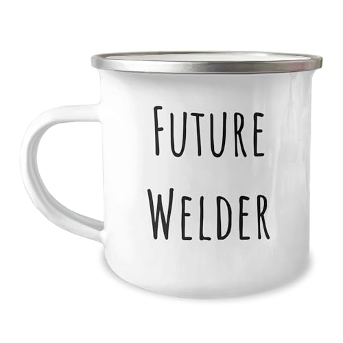 AddictiveDesignsCo Welder Gifts from Men to Future Welder, Funny Welder Camping Mug for Christmas