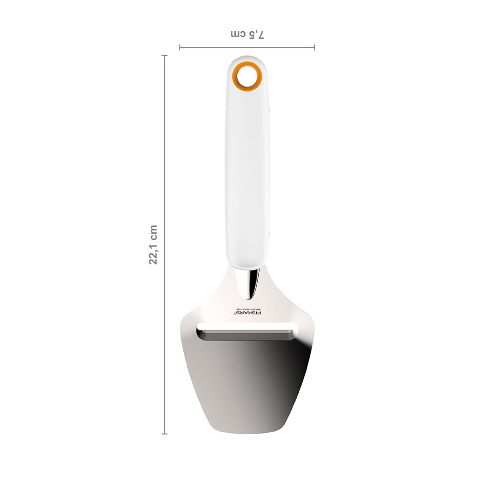 Fiskars Sert peynir rendesi, paslanmaz çelik/plastik, kesim genişliği: 6 cm, fonksiyonel şekil, beyaz, 1016129