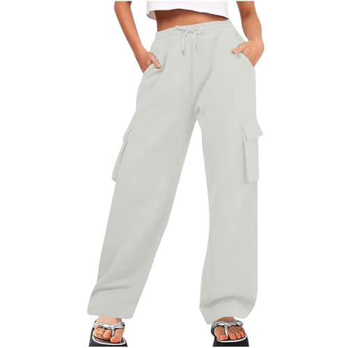 Pantalon cargo pour femme avec poches et doublure polaire chaude NSICBMNO
