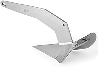 Mophorn Delta Style Boat Anchor Stainless Steel Boat Anchor 18 LB Delta Style for Boats from 25-40 FT