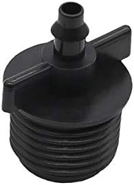 Garden Hose Connection Accessories 1/2" Male Thread Reducing to 1/4 inch Connector Garden Water Quick Coupling Drip Irrigation Fittings Adapter 100 Pcs (Color : Black, Diameter : 1/2'')