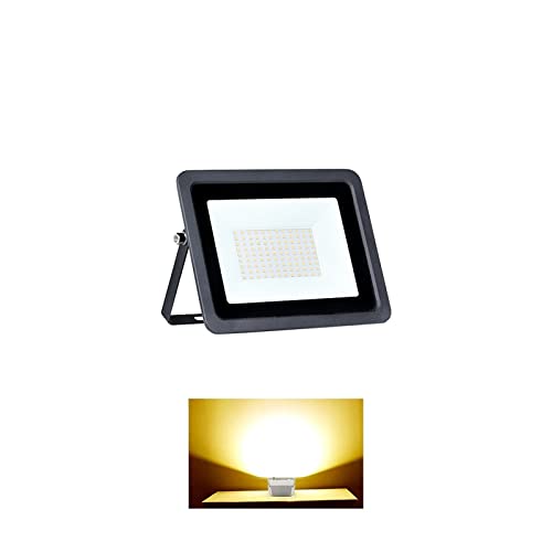 Focos LED, DIRIGIÓ Luz de inundación 1 0W 20W 30W 50W 100W Reflectores pared blanca reflectores IP68 Iluminación jardín al aire libre impermeable Destacar Para garaje y jardín(1pcs,BLACK SHELL-WW_10W)