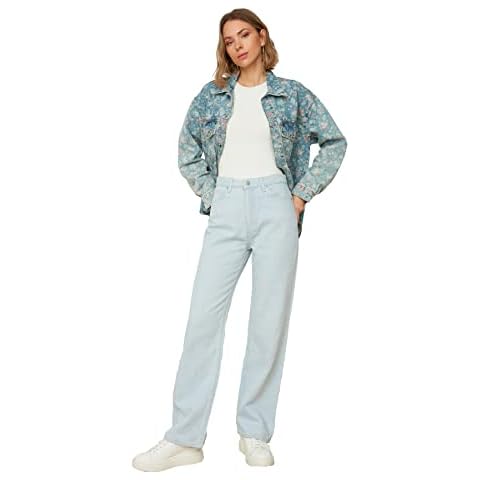 Pantalones Vaqueros Largos y Ligeros de Cintura Alta Trendyol Cover