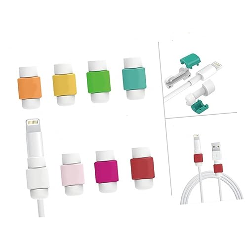 BEBEMOKO 4個 充電ケーブルプロテクター ペット 充電器 ホルダー 隠れる者 Usb電源アダプター 電気 充電ケーブルセーバー プロテクターセーバーカバー 紫の,purple