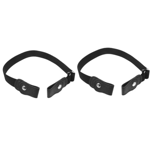 2pcs No Buckle Adjustable Elastic Waist Belt for Men Women and Versatile Stretch Belt for Jeans and Casual Wear Comfortable Design Easy to Wear and Remove