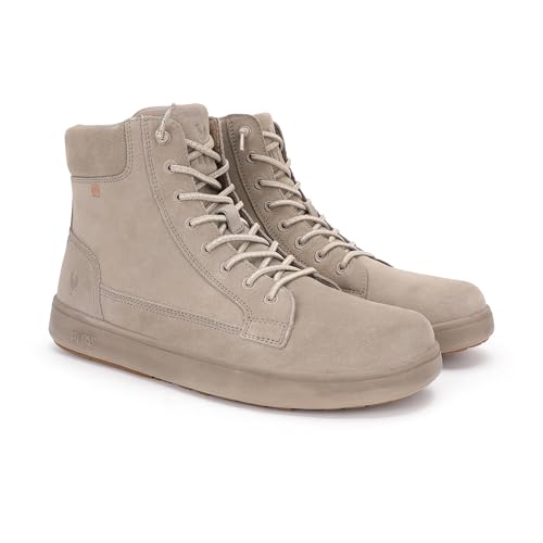 PITAS | MIAMI | Botas Hombre Casual | Botín Serraje | Bota Urbana Caña Baja | Mocasines | Náuticos Invierno | Zapatillas Casual | Zapatos sin Cordones | Calzado Walkinpitas | Beige 44
