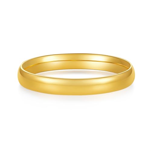 Image of BORUO 925 Sterling Silver Ring| 14K Gold Plated Waterproof Stacking Rings| Plain Dome Tarnish Resistant Comfort Fit Wedding Band Gifts for Special Occasions 1.5mm 2mm 3mm Band Size 4-12