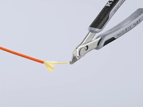 Alicate KNIPEX 78 03 125 ESD con mangos multicomponente de máxima precisión 4