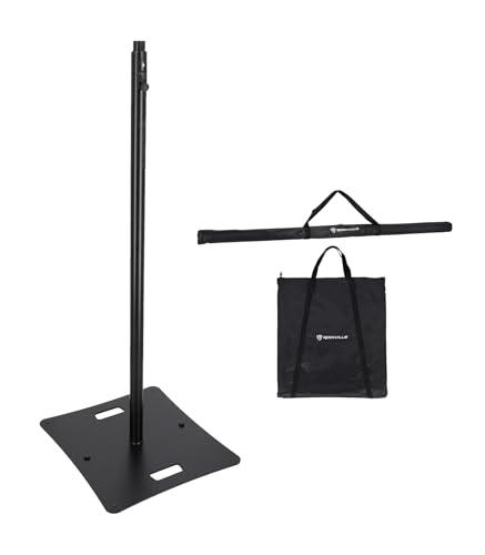 Rockville RLF2 10 Ft Multi-Purpose Speaker/Lighting/Projector Stand, Flat-Base, Air Cushion System...