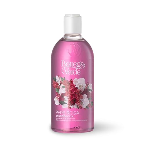 Bottega Verde, Pepe rosa - Bagnodoccia maxi formato con estratto di Pepe rosa (400 ml)